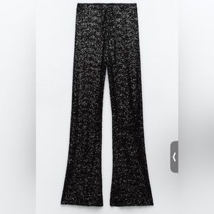 Flared Sequin Leggings